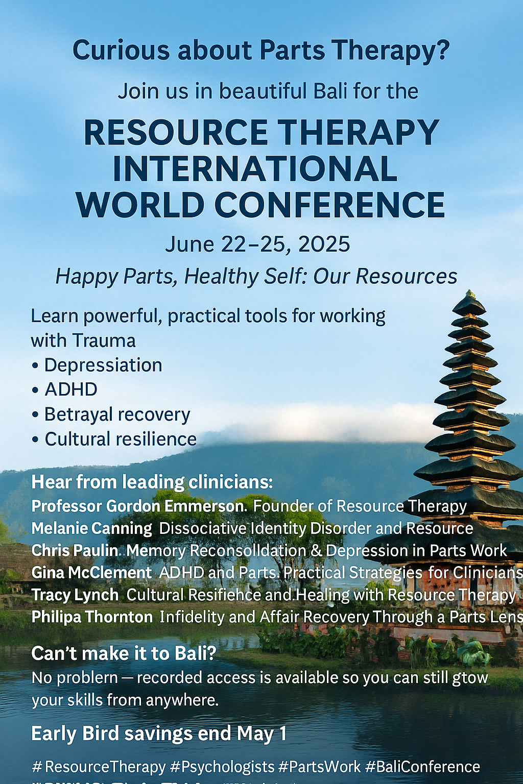 Resource Therapy World conference 2025 Bali